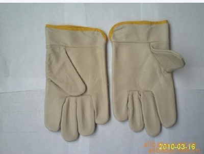 【供應(yīng)上海電焊牛皮手套,勞防用品,牛皮工作手套】價(jià)格,廠家,圖片,防護(hù)手套,上海品固勞防用品-